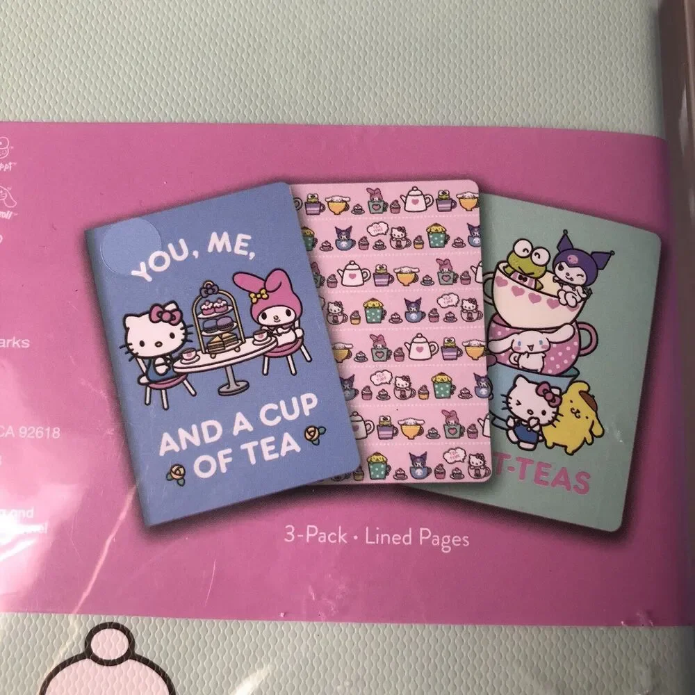 Hello Kitty & Friends 3 Pack Notebooks 80 Pages Each/240 Pages Total New